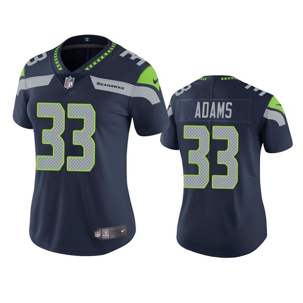 Women's Seattle Seahawks #33 Jamal Adams Navy NFL Vapor Untouchable Limited Stitched Jersey(Run Small) Women's Seattle Seahawks #33 Jamal Adams Navy NFL Vapor Untouchable Limited Stitched Jersey(Run Small)